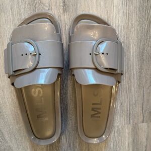 Melissa Gray Slide Sandals